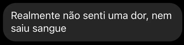 Depoimento de paciente da Clínica Odonto Face via redes sociais